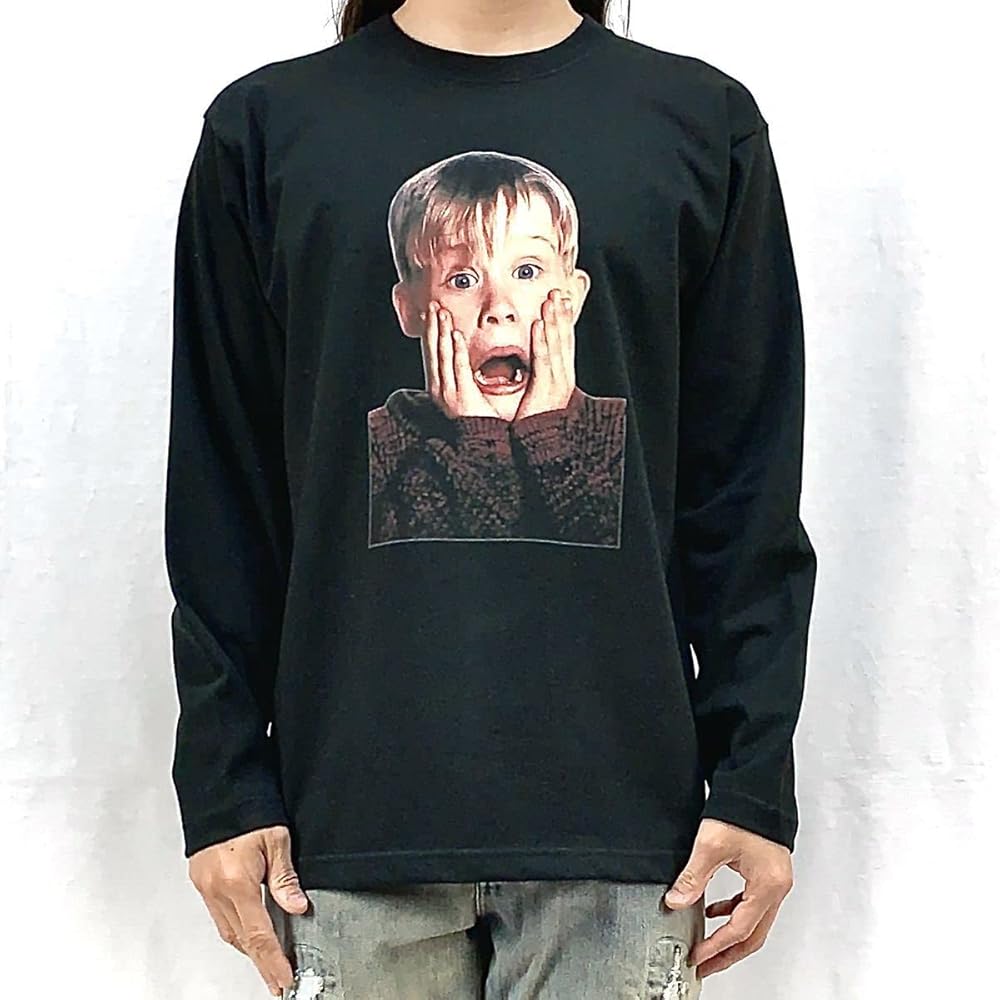 マコーレカルキン ムービーtシャツ ホームアローン XL 両面プリント 古着■ ホームアローン ムービーtシャツ XL 両面プリント 古着 映画